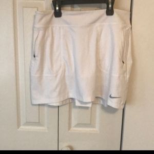 White nike golf skirt